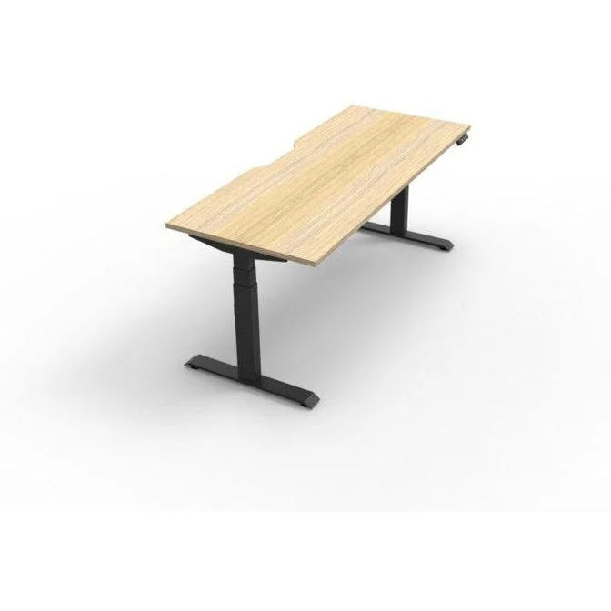 Winstyn Boost Electric Adjustable Desk - OAK/BLACK