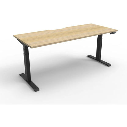 Winstyn Boost Electric Adjustable Desk - OAK/BLACK